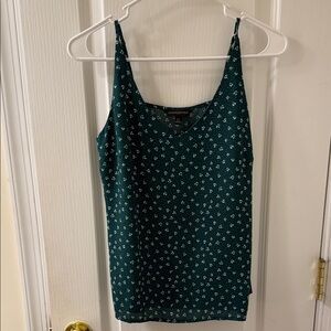 Banana Republic Dark Green Floral Camisole